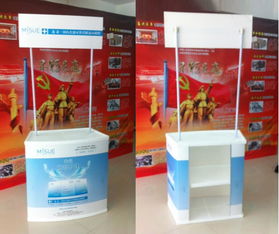 西安食品饮料广告促销台定制服务 一站式印刷与折叠促销桌制作